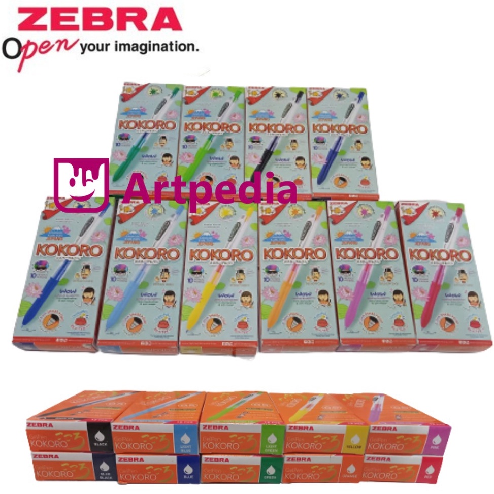 

Harga Termurah_Pulpen Gel Zebra Kokoro 1lusin - Gel pen kokoro set - Pulpen Gel dijual lusinan - Color Gel Pen Pena