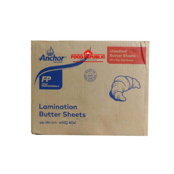 

jen Unsalted Butter Sheet Anchor 1 KG Halal Premium Import New Zealand