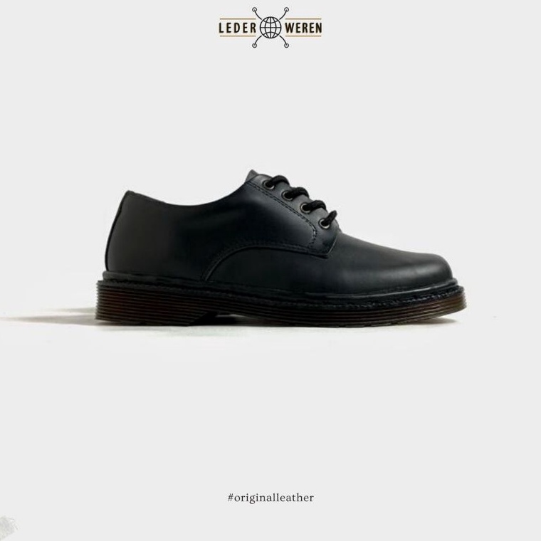 PADR-80 Lederweren - Leder Derby 2 Black - Sepatu Kulit Formal Pria 142