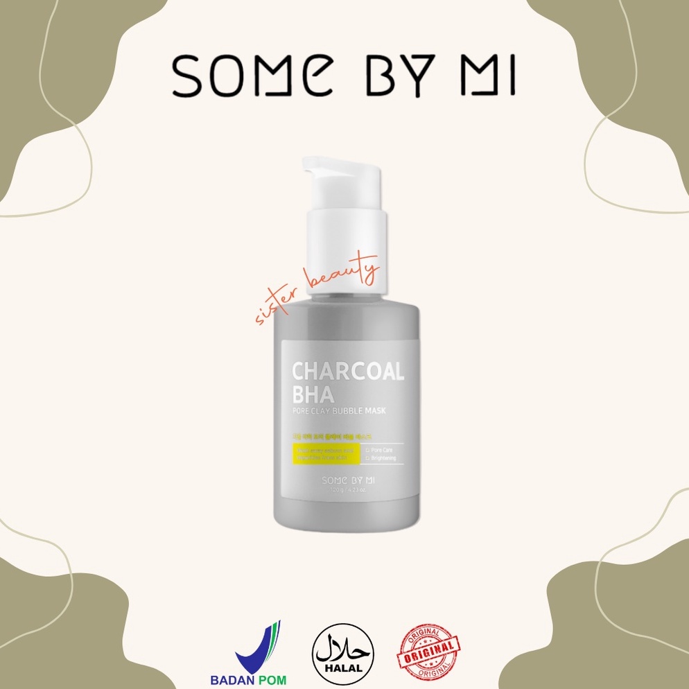 whza -53 SisterBeauty - [BPOM] Some By Mi Charcoal BHA Pore Clay Bubble Mask 120gr 46