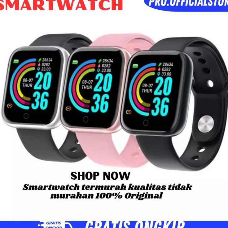 - SMARTWATCH Y68 Sport Tahan Air Bluetooth SmartWatch w Terlaris Ready Stok.