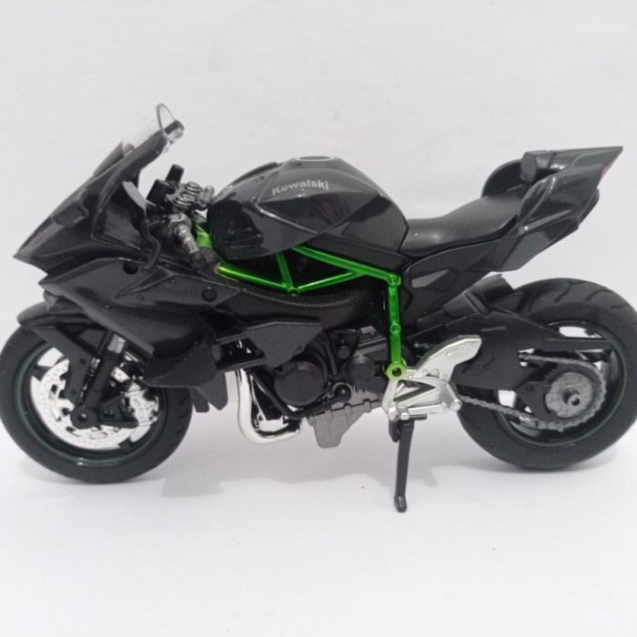 DISKON SPESIAL DIECAST NINJA H2R MINIATUR MOTOR KAWASAKI NINJA H2 R SPORT HARGA MURAH TERLARIS