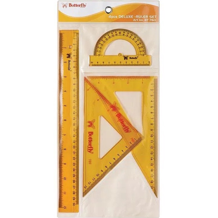 

Cuci Gudang Butterfly Penggaris Segitiga BT-760 / Set Penggaris T9H