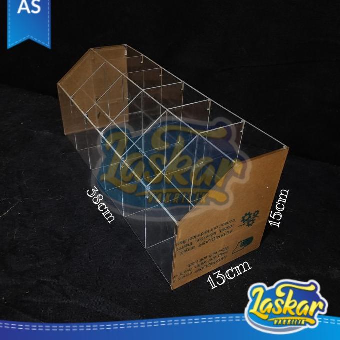 

Acrylic rak pensil 2 susun/tempat pulpen/Tempat alat tulis kantor