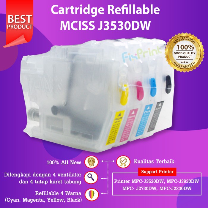 Cartridge CISS MCISS Refill MFC J3530 J3530DW J3930DW No Chip