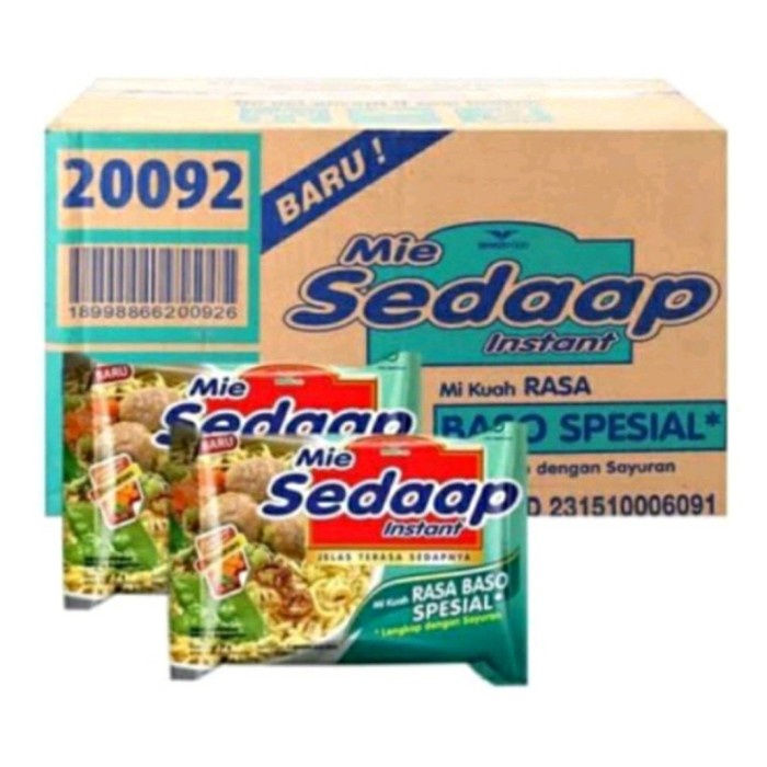 

Mie Sedaap Mie Instan Bakso Spesial 1 Dus Isi 40 Pc x 77gr