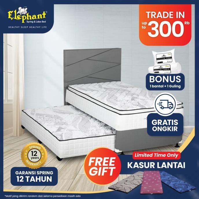 Kasur Springbed 2 In 1 Blossom Elephant