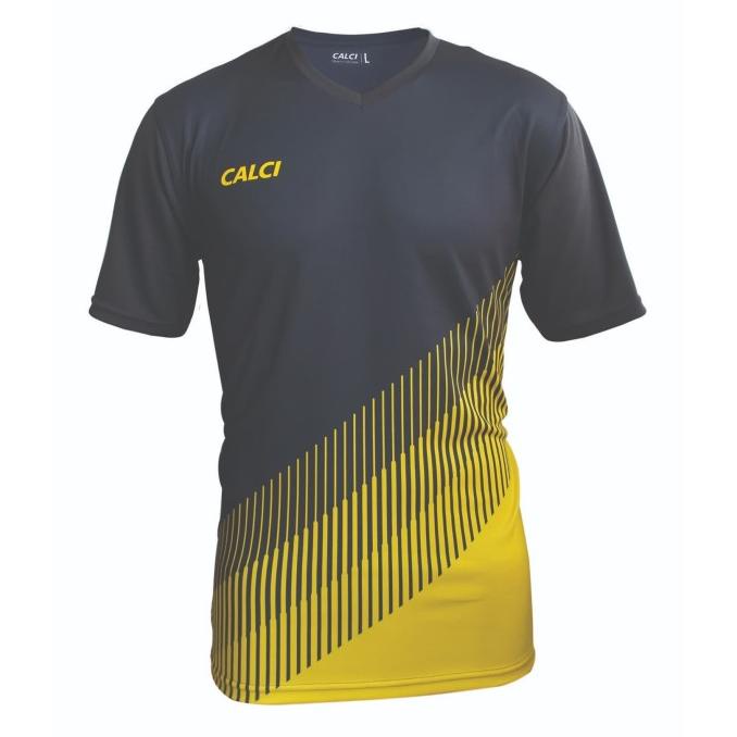 Calci Baju Ergo Jersey - Graphite Yellow