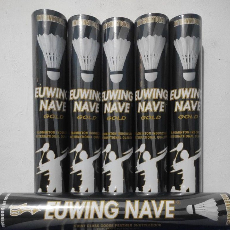 COD SHUTTLECOCK EUWING NAVE HITAM GOLD ORIGINAL BOLA BADMINTON KOK BULUTANGKIS COCK EUWING NAVE BLAC
