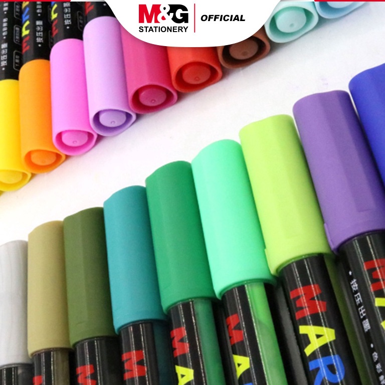 

Paling Popular_M&G Acrylic Marker 28 Pilihan Warna Marker Multifungsi Segala Permukaan Paint Marker Spidol Akrilik dan 5Warna & 28Warna set