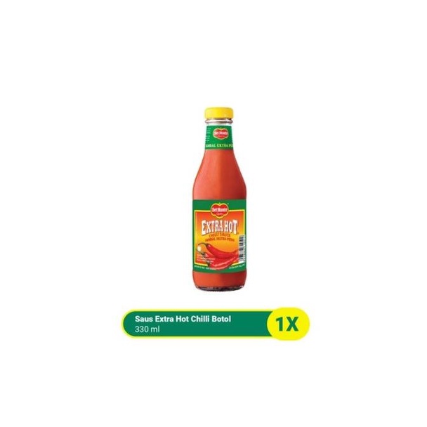 

Delmonte Saus Pedas Extra Hot Chilli Botol 330 Ml