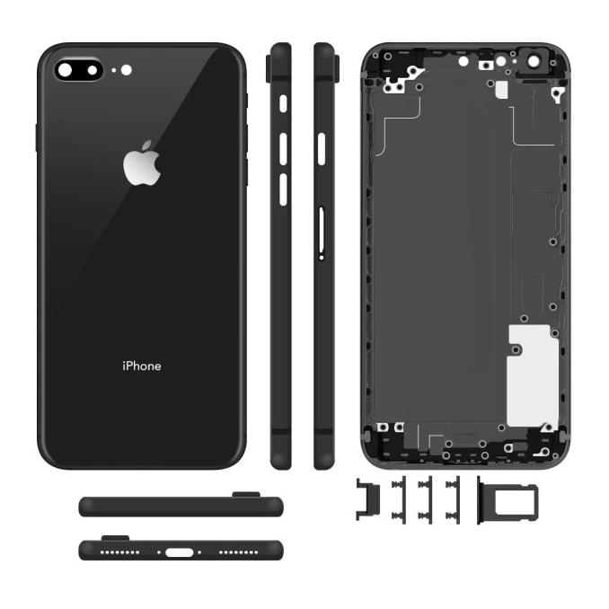 Housing iPhone 6S Plus Model 8 Plus Fullset Kesing Backdoor Casing