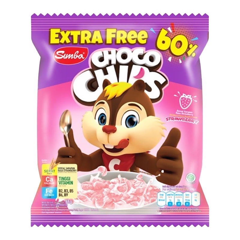 

Simba Sereal Choco Chips Strawberry Bag 50 g