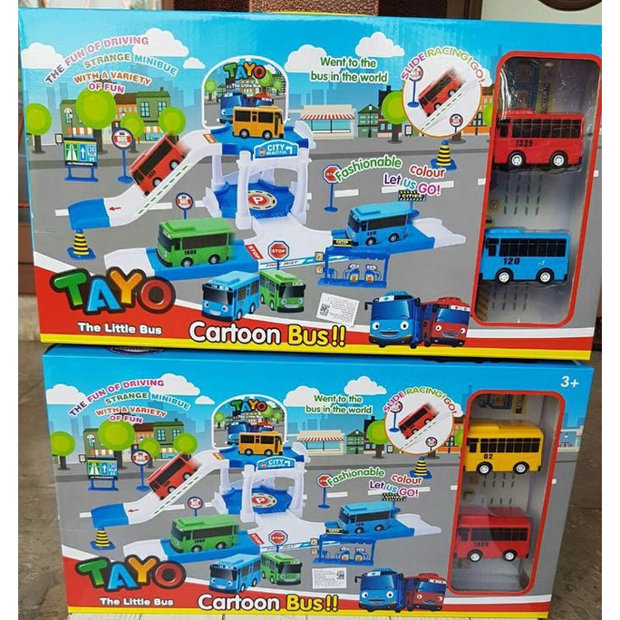 Track Set Parking Tayo / Parking Lot Tayo / Kado Mainan Anak Tayo