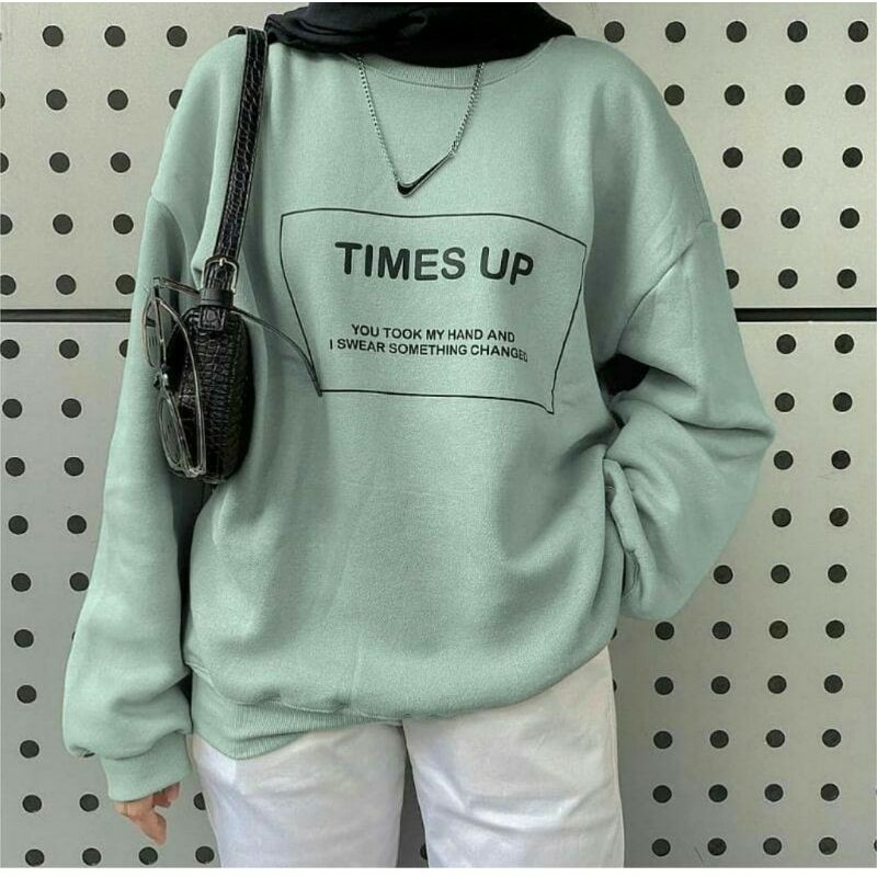 Sweter Oversize Jumbo Crop Sweater Wanita Sweatshirt Rajut Korea Switer Korean Style Sweeter Cardiga