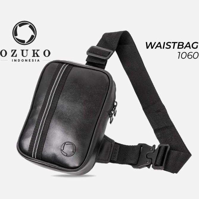 Terbaru Ozuko Waist Bag #1060 - Tas Selempang Pria Original Waistbag Lovienanikan