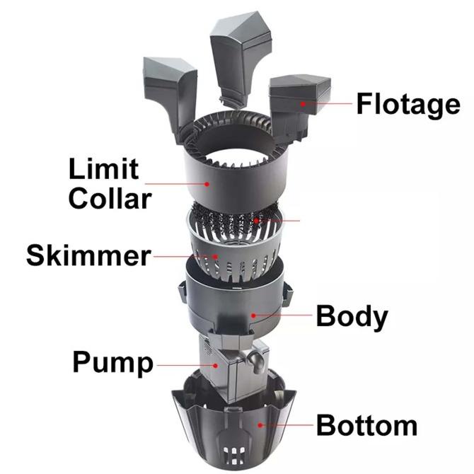 Floating Skimmer Kolam Koi Skimer Kolam Koi Floating Pond Skimmer Koi