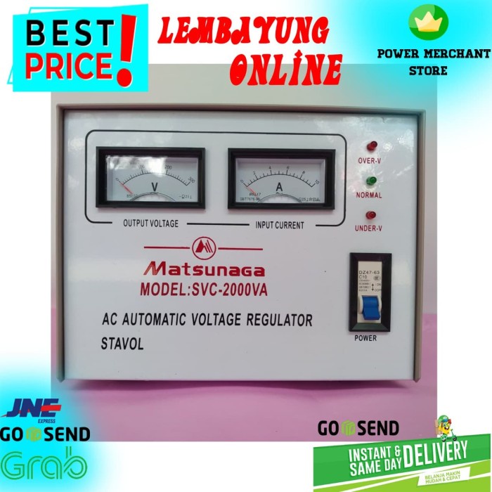 Terlaris Matsunaga Stabilizer 2000 Watt / Stavol Svc-2000Va