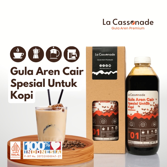 Gula Aren Cair Spesial Untuk Kopi 1 Liter - La Cassonade Gula Aren Gula Aren Cair