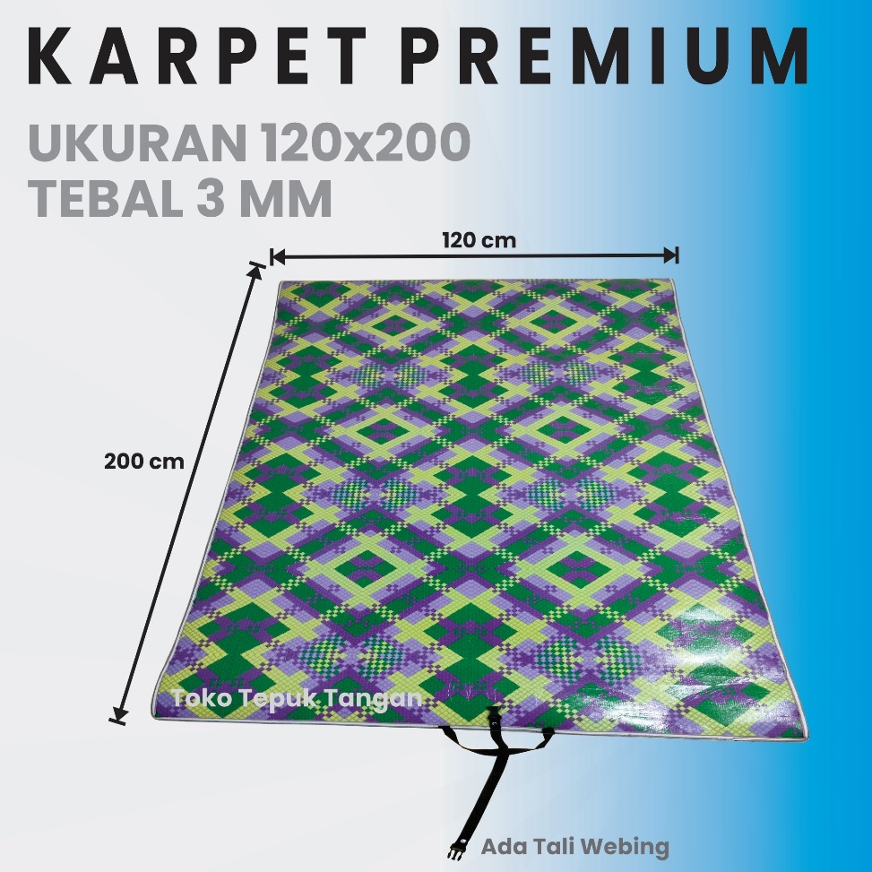 ➫ KARPET SPONS PREMIUM LEBIH TEBAL DAN ELEGAN tebal 3mm/KARPET PLASTIK/KARPET SPONS KARAKTER ✰ A •