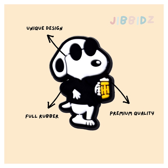 Murah JIBBITZ CROCS - SNOOPY / Pin Hiasan Sandal Crocs / Aksesoris Crocs NON COD