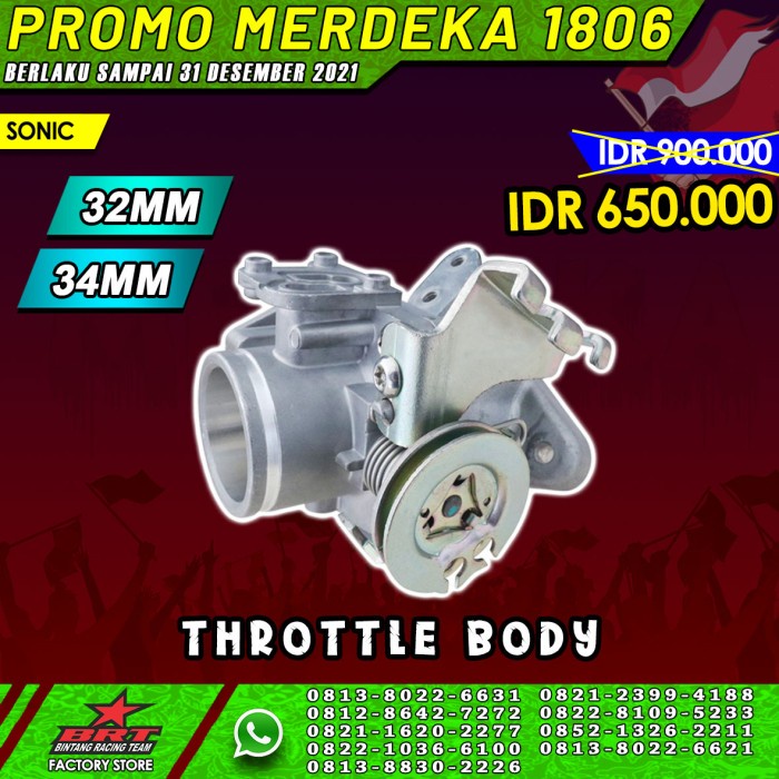 THROTTLE BODY SONIC ready