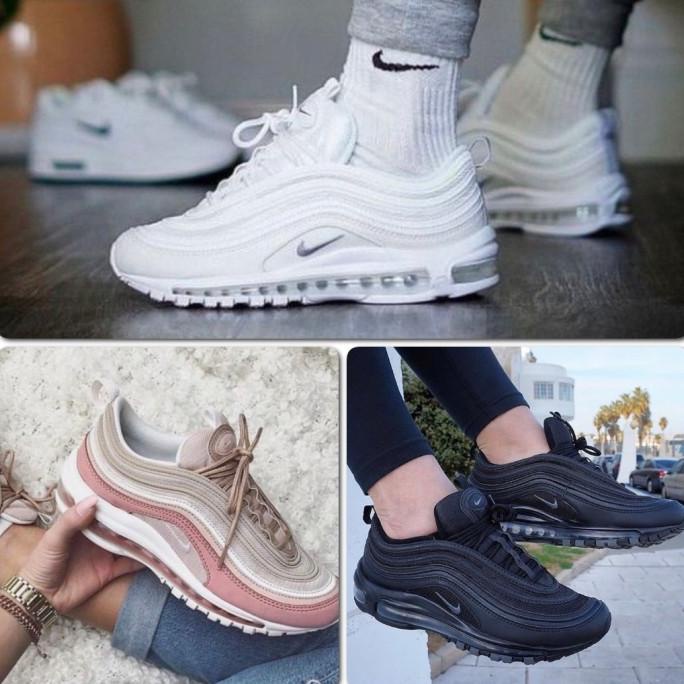 SEPATU AIRMAX 97 RUSH PINK/AIRMAX 97 BLACK/WHITE ORIGINAL