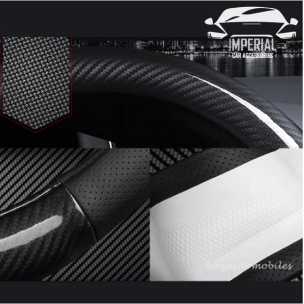 Cover Stir Mobil Carbon / Sarung Stir Carbon Mobil Brio Ic