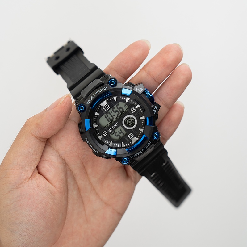 [✅COD] Jam Tangan Digital Sports Olahraga Pria Desain Stylish Modern Minimalis Berani | J-DZ16