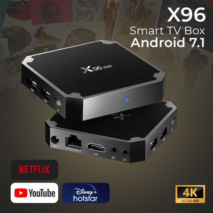 Alat Ubah Tv Biasa Jadi Smart Tv Android - X96 Mini Smart Tv 2Gb 16Gb