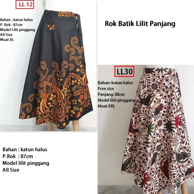 Bawahan Batik Rok Batik Lilit Panjang Rok Batik Lilit