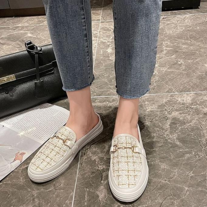 lv0047 sepatu flat shoes slip on wanita fashion import