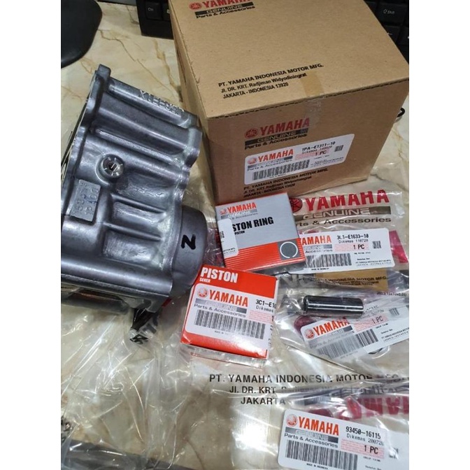 SALE BLOK SEHER BORING PISTON KIT VIXION OLD NVL ASLI ORI YAMAHA Termurah