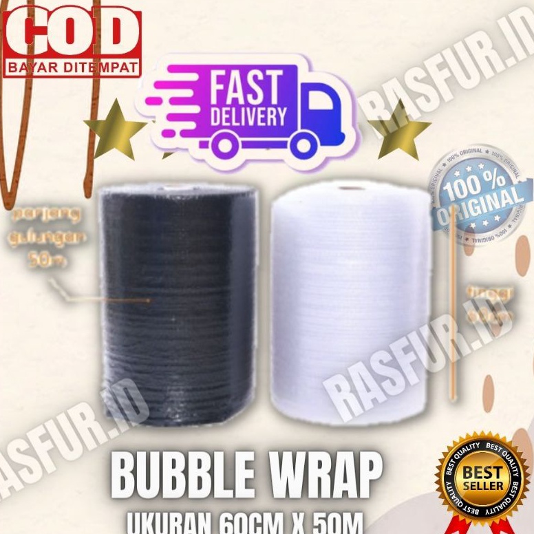 

Garansi Terbaik Bubble Wrap Ukuran 60CM x 50M Tebal Premium