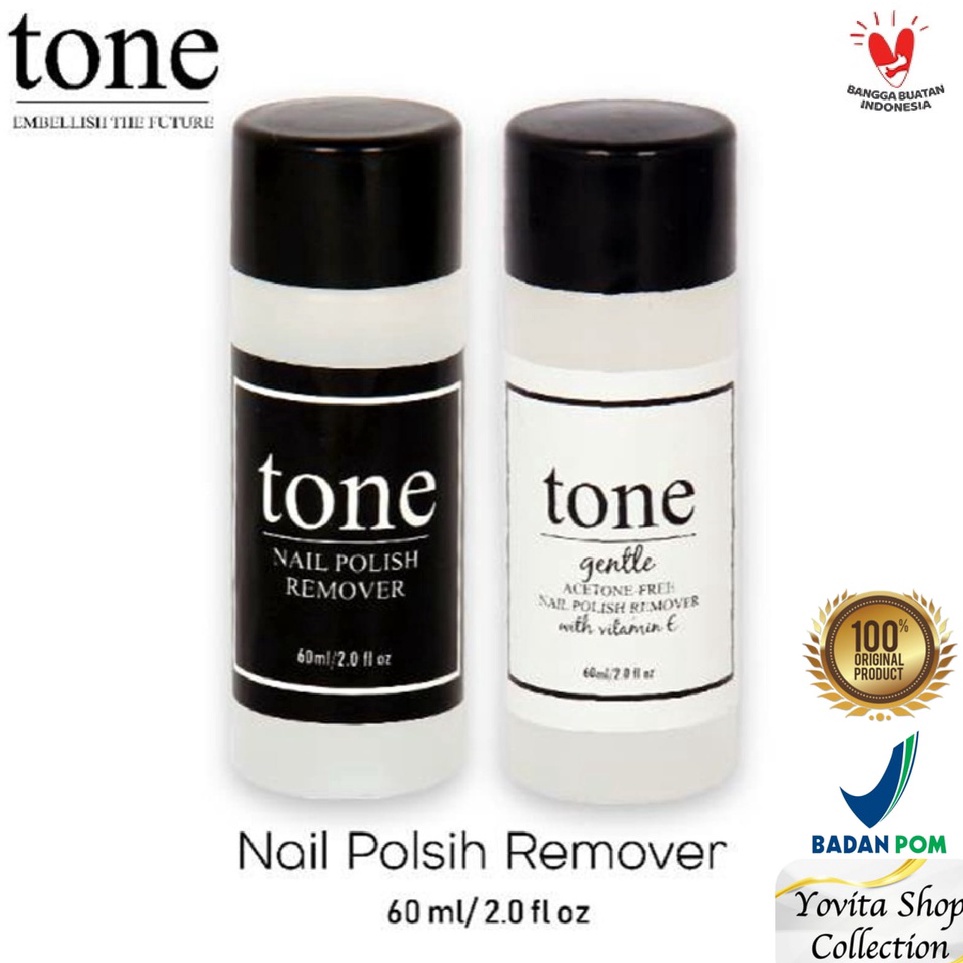 Diskon Aseton Tone Pembersih kutek Halal 60ml / Pembersih cat kuku / Penghapus Cat kuku / Nail Polis