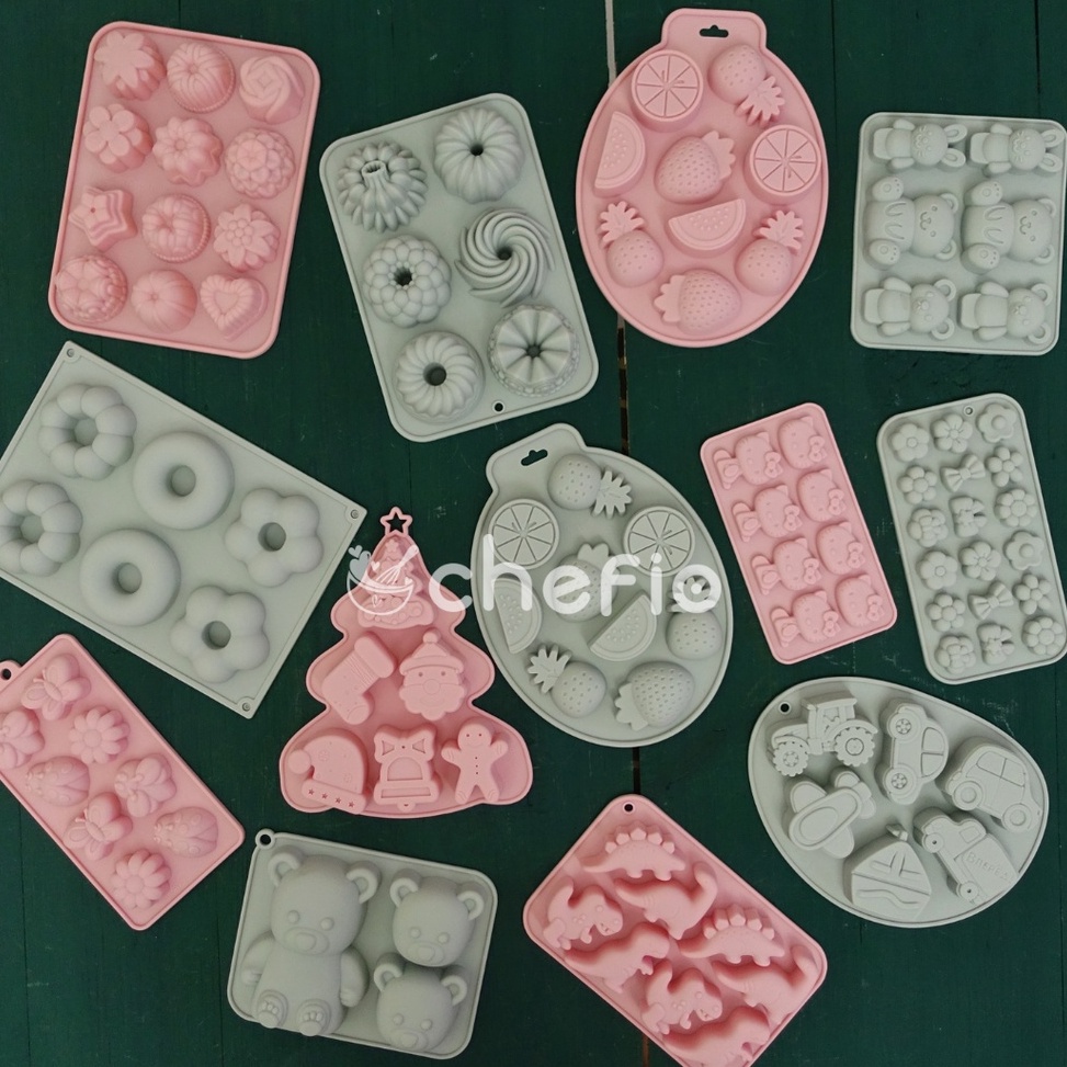 Terlaris Cetakan Silikon Puding Bento Kue Cake Coklat Jelly Fondant Sabun Es Motif Bunga v Paling Di