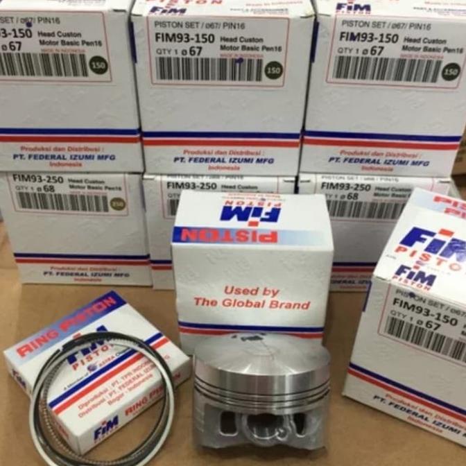 SALE piston satria fu scorpio piston fim mentah pin 16 65.5 66 66.5 67 67.5 Termurah
