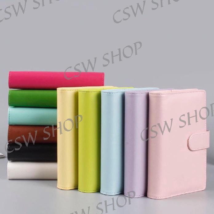 

[S11❤/B♡] Macaron PU Leather Notebook Binder A5 Album Binder 6 Lubang- murahh.!!