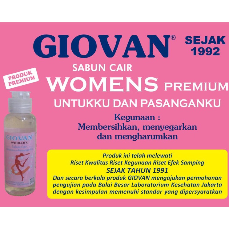 Diskon Sabun Giovan Womens Untukku dan Pasanganku Premium Product
