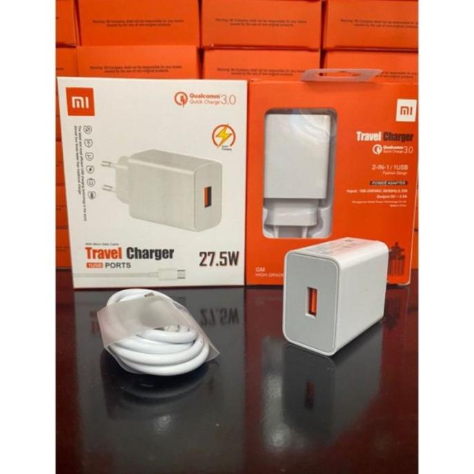 Travel Adapter Charger Chasan Xiaomi 27.5W Fast Charging 3.0