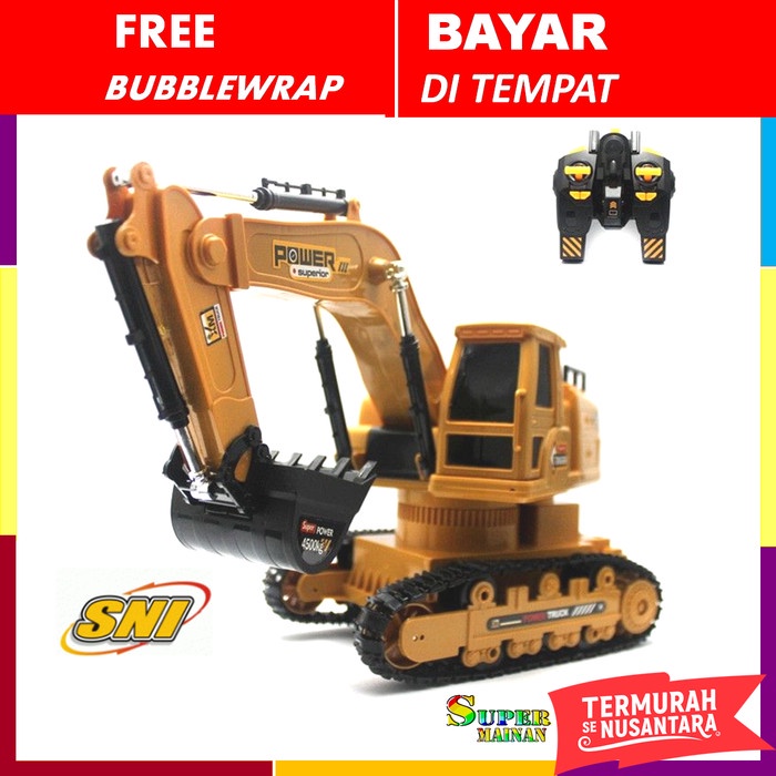 Mainan rc excavator remote control rc eskavator mobil bego beko remot
