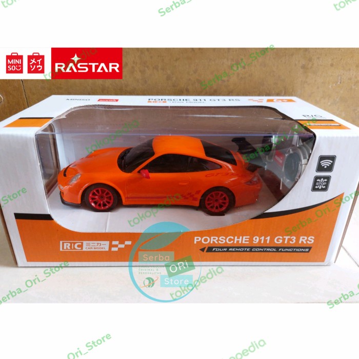 RC/Mobil Remot Miniso Porsche 911 GT3 RS, Produksi Rastar, Skala 1:24