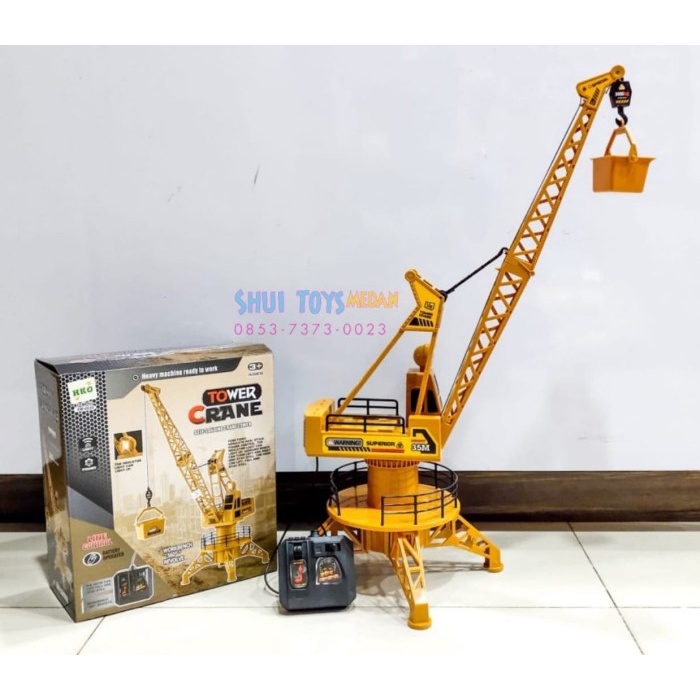 Mainan Remot Kontrol Rc Truck Power Crane - Remote Control Tower Crane