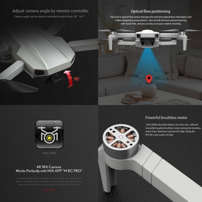 Drone MJX Bugs 19 EIS B19 2.5K GPS With 5G GPS WiFi Mini Drone Camera