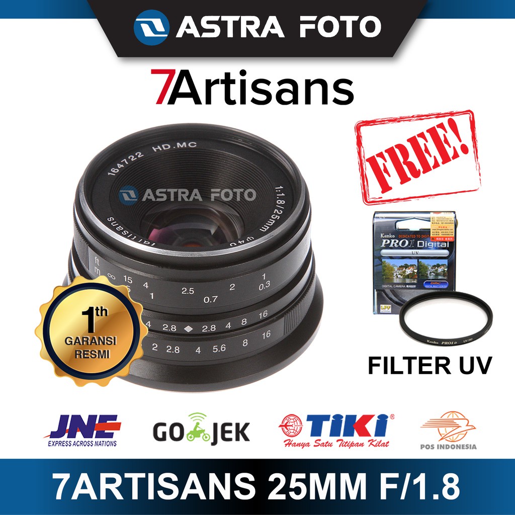 Lens 25Mm F/1.8 For Lensa E Mount - 7Artisan - 7 Artisan - 7 Artisans