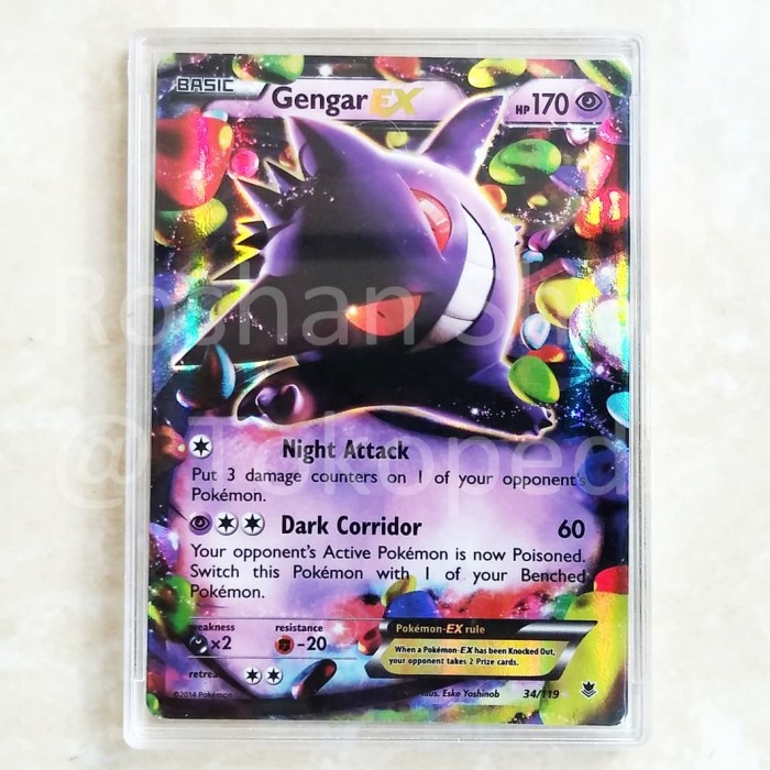 Gengar Ex Kartu Pokemon Ds Original