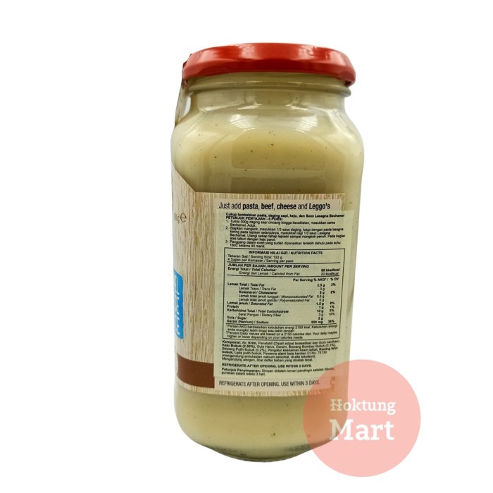 

Leggos Lasagne Bechamel Cheese/Bumbu Lasagna Cheese 490Gr