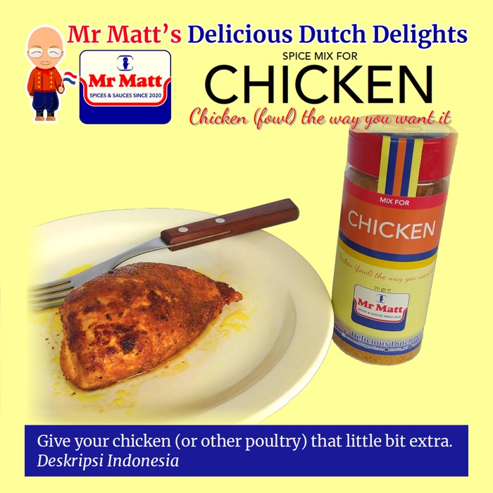 

Chicken Mix 500 Gr Bag Chicken Spices Rempah Ayam Grossir Dry Rub