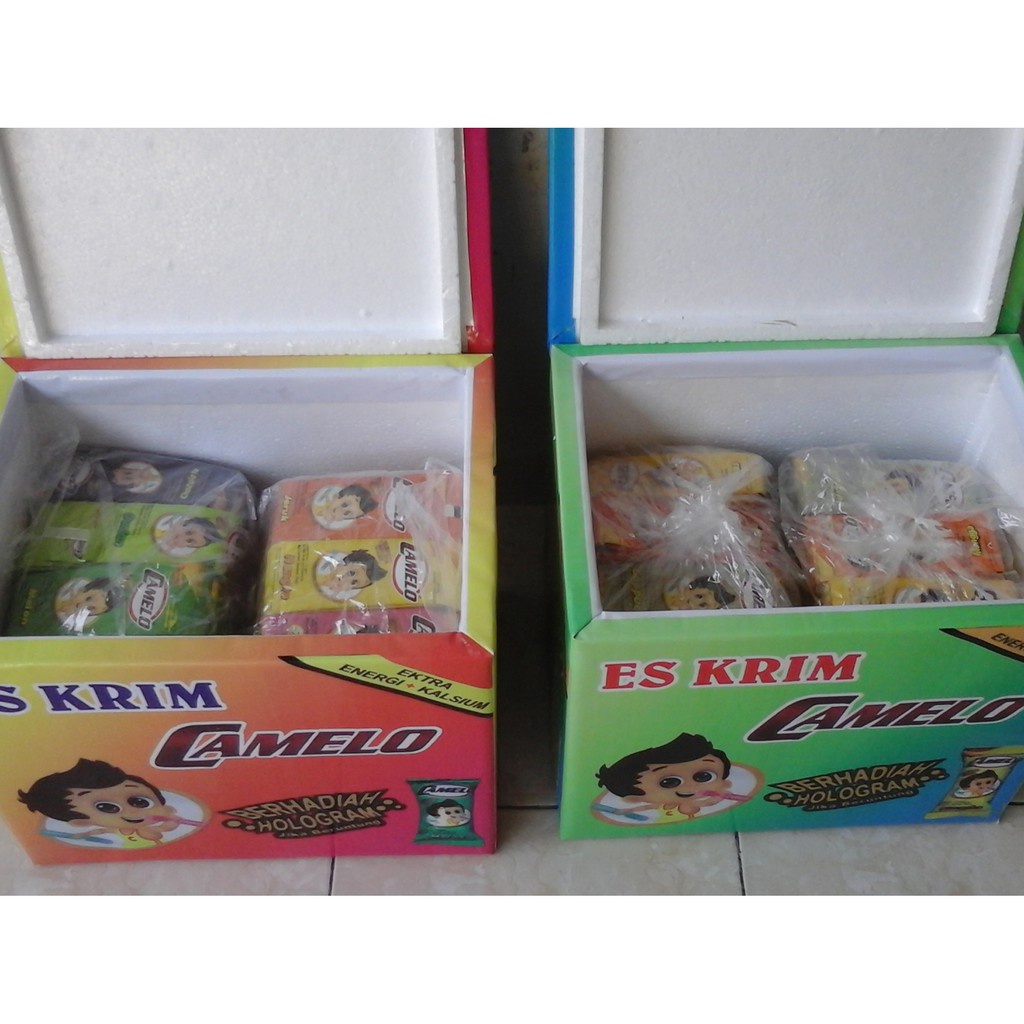 

Box Camelo Dengan Isi Bubuk Es Krim 1 Pack Isi 240Pcs