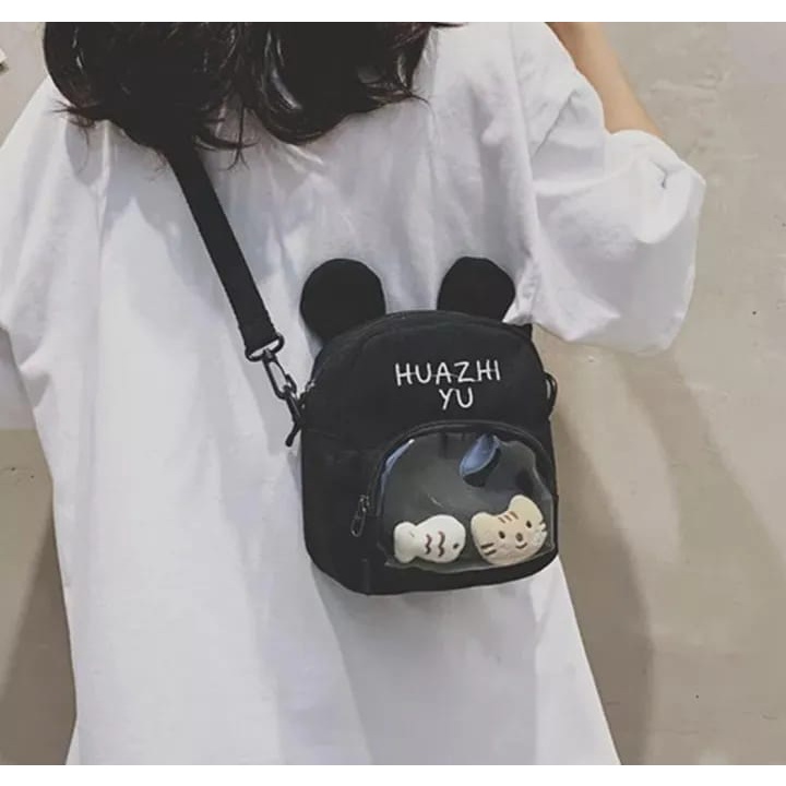 [Toko Uci] TAS SELEMPANG MINI KANVAS KARAKTER / TAS SELEMPANG ANAK KARAKTER / TAS SELEMPANG WANITA K